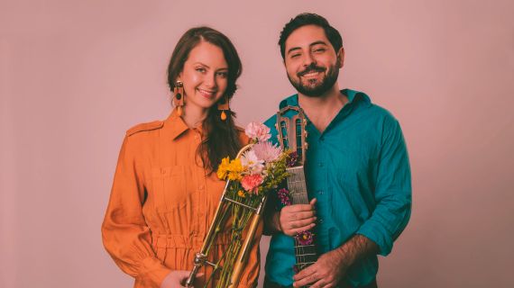 Photo of Natalie Cressman and Ian Faquini. Photo credit: Lauren Desberg Photography, via ragman.org.