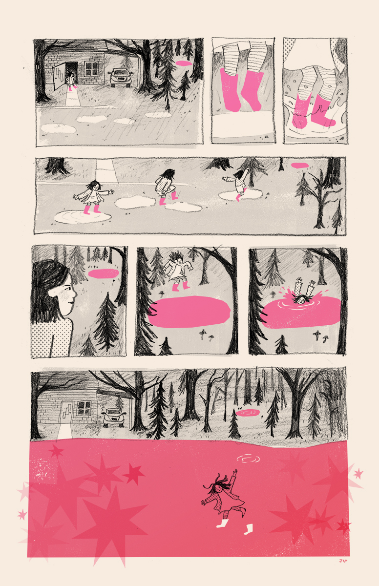 Pink Puddle Problems by Zoe Petersen.