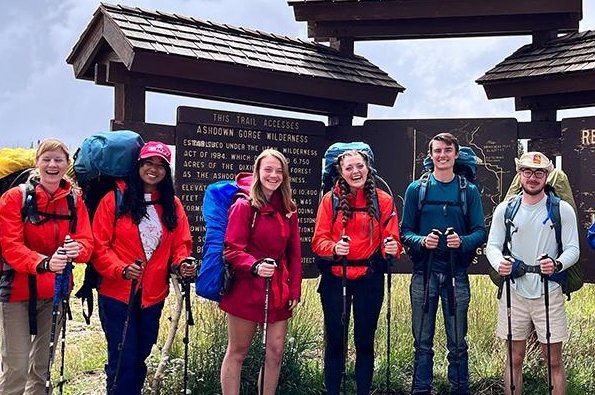 SUU Students on backpacking trips in Ashdown Gorge