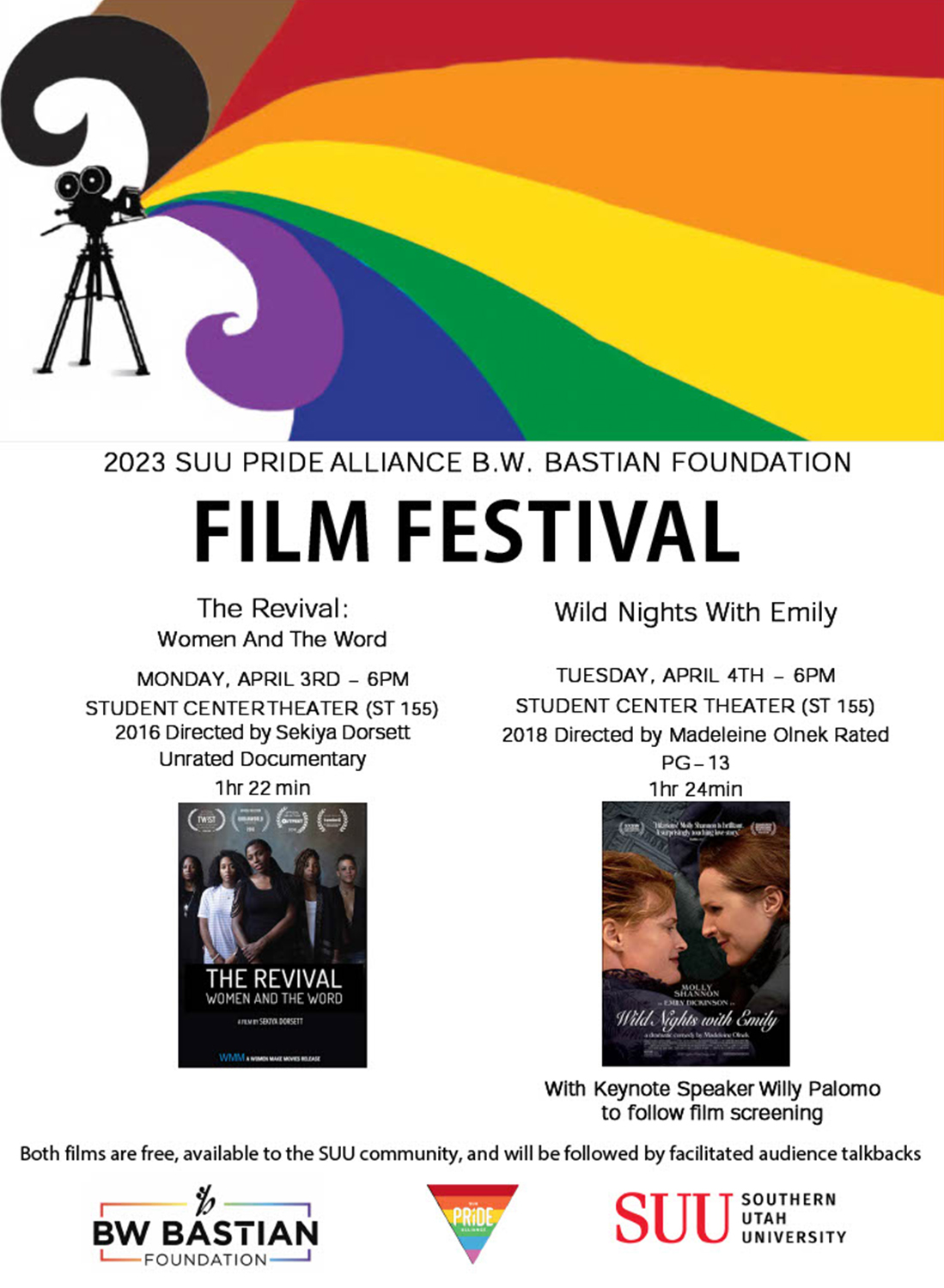 Pride Alliance film festival 2023 Movies