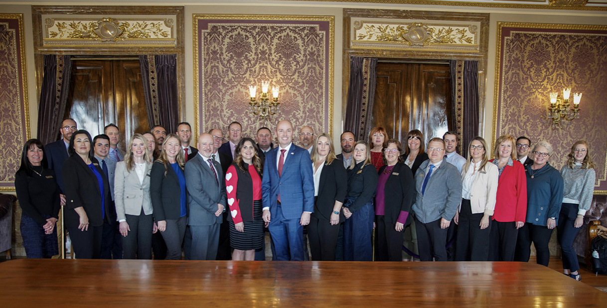 2020-22 Cohort with Governor Cox