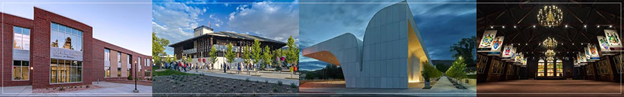 Dixie L. Leavitt Business Building, Hunter Conference Center, SUMA Building, and Theatre