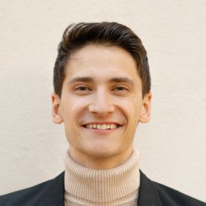 Photo of Gage Kevern, Assistant Director of the SUU Ballroom Dance Company.