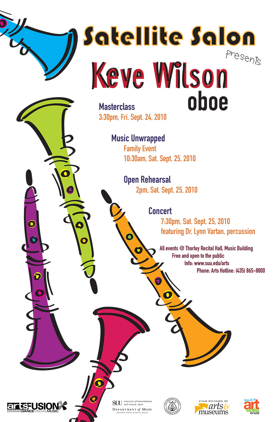 Satellit Salon presents Keve Wilson Oboe poster