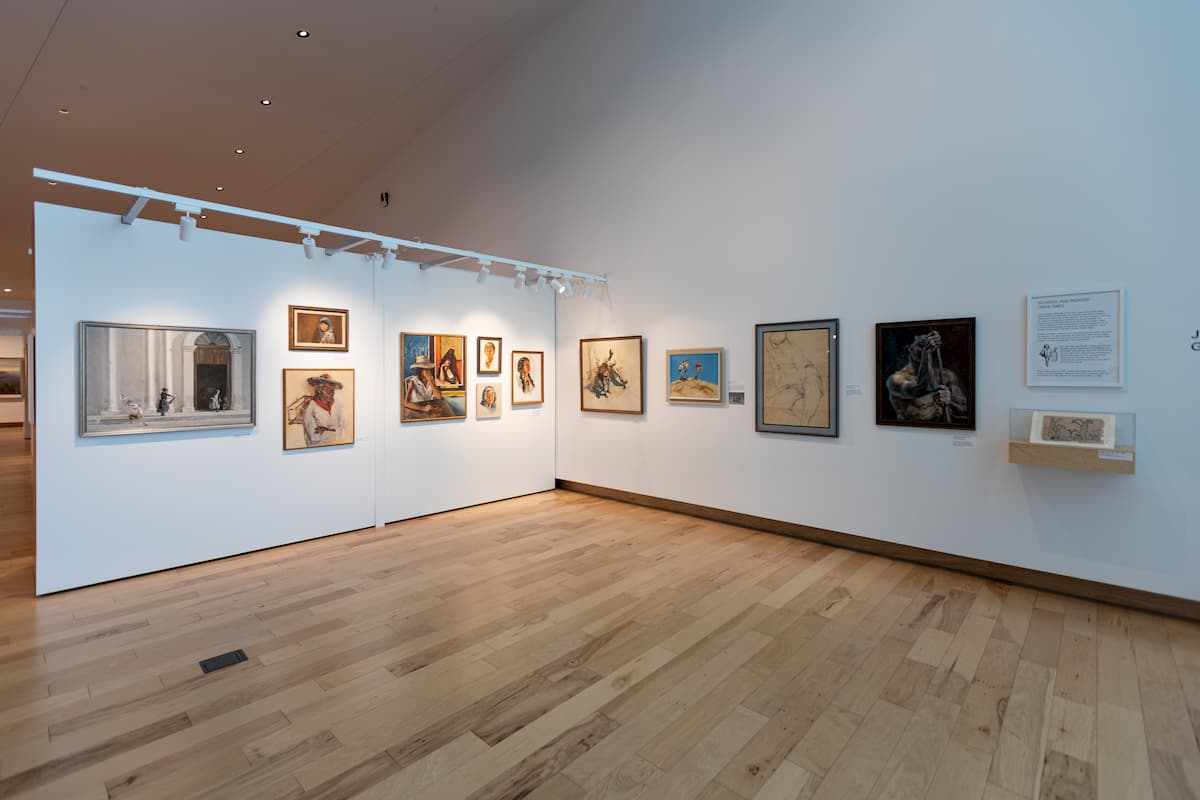 Untitled (1966), Chela, Birdman, The Tourist, Self Portrait, Teofila, Natasha, The Park, Untitled (Haystack), Ray Larson, African Spearsman, and Untitled (1940) 2