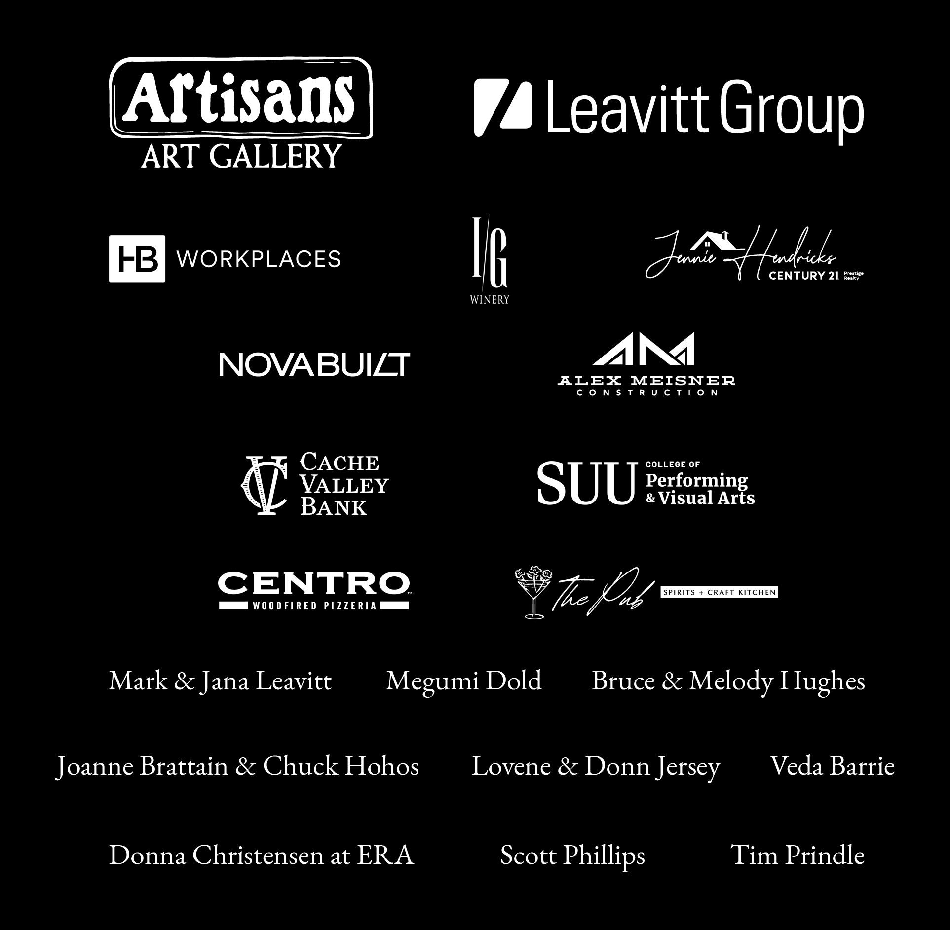 2025 Art Auction Sponsors