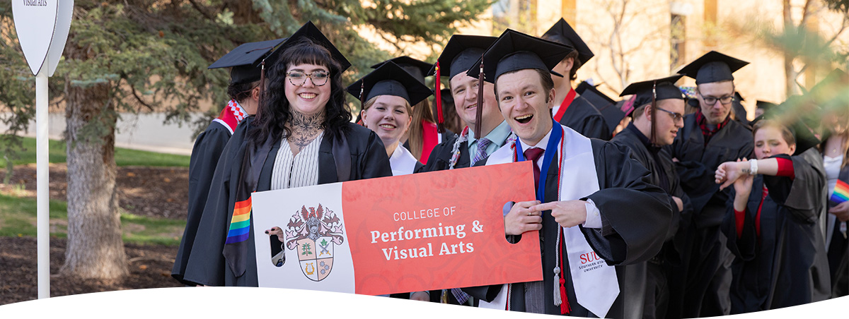 Photo of PVA graduates at the Graduation Procession 2025.