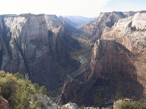 Zion Canyon viewed from Observation Point