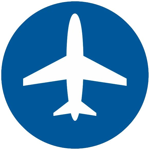 Blue Plane Icon