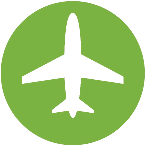 Green Plane Icon