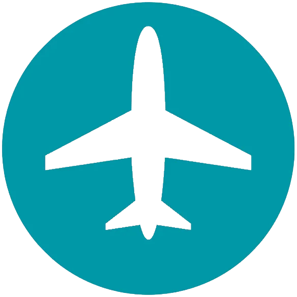 Teal Plane Icon
