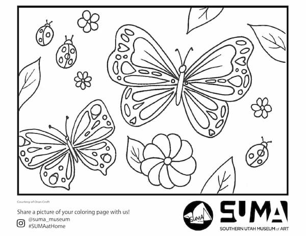 Butterflies Coloring Page