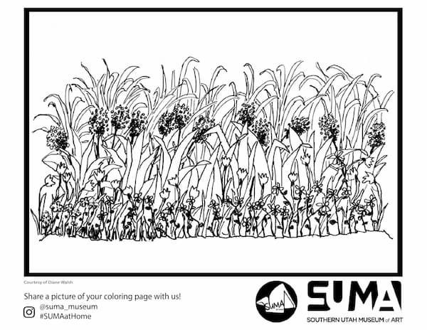 Flowers Coloring Page 1