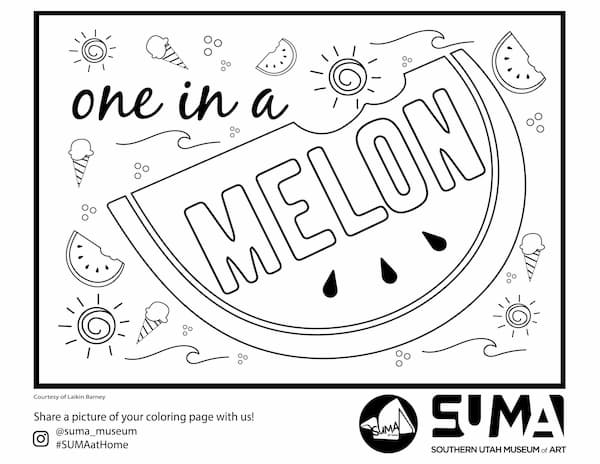 Once in a Melon Coloring Page