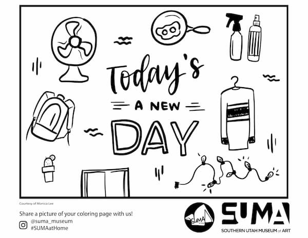 Today is a New Day Coloring Page