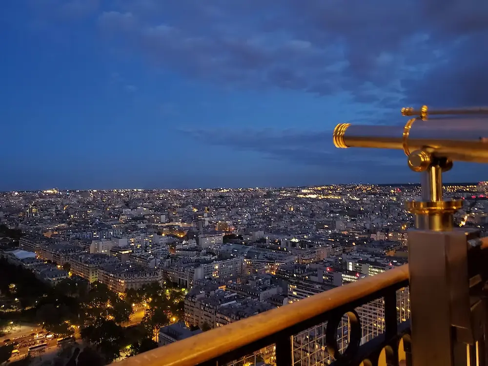 Sprawling aerial view of Paris
